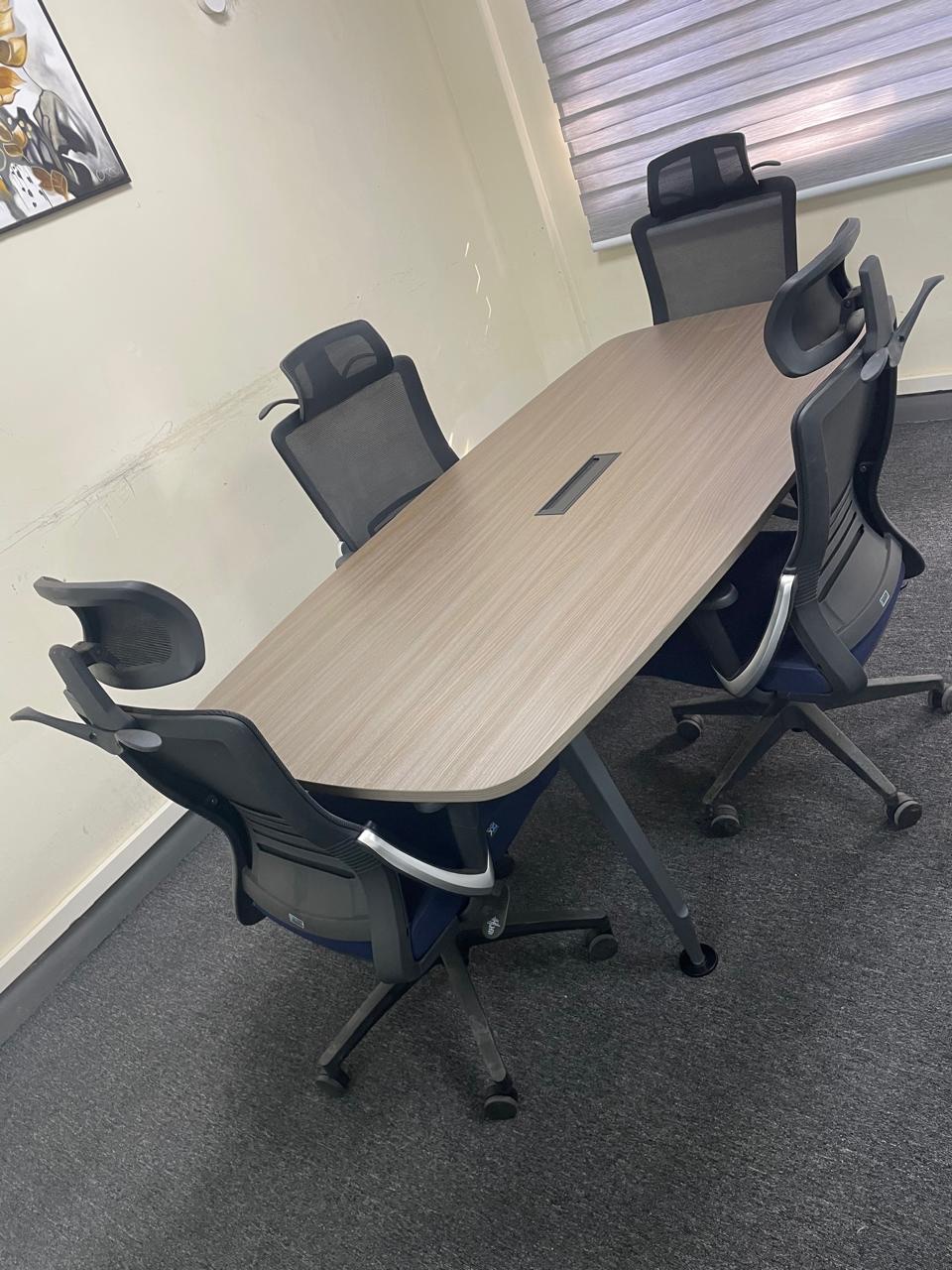 The boardroom and meeting table at the Wakairu office in Milimani, Nairobi